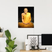 Luang Poo Mun Bhuridatto ... Buddhist Monk ポスター (ホームオフィス)
