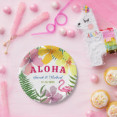 Luau Engagement Party Tropical ペーパープレート (パーティー)