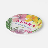 Luau Engagement Party Tropical ペーパープレート (アングル)