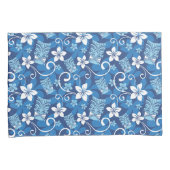 LUAU TIKI (BRIGHT BLUE) 枕カバー (正面右)