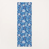 LUAU TIKI PATTERN (BRIGHT BLUE) ヨガマット (正面)