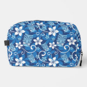 LUAU TIKI PATTERN (BRIGHT BLUE) DOPP KIT ドップキット (正面)