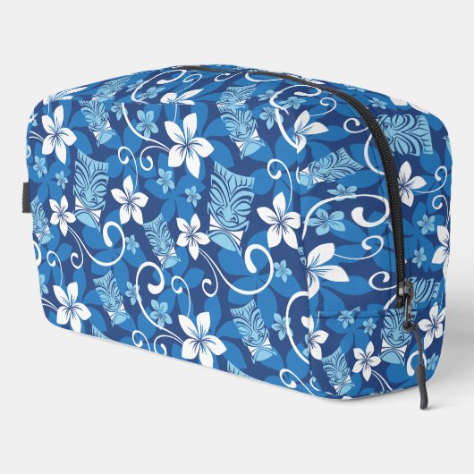 LUAU TIKI PATTERN (BRIGHT BLUE) DOPP KIT ドップキット (右コーナー)