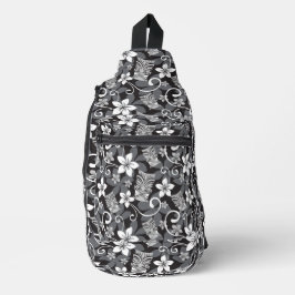 LUAU TIKI PATTERN (CHARCOAL) スリングバッグ