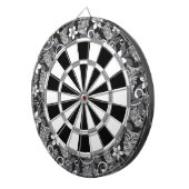 LUAU TIKI PATTERN (CHARCOAL) ダーツボード (正面右)