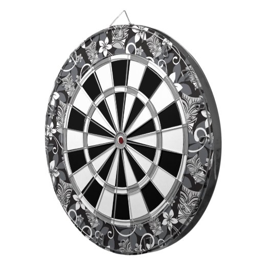 LUAU TIKI PATTERN (CHARCOAL) ダーツボード (正面右)