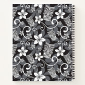 LUAU TIKI PATTERN (CHARCOAL) ノートブック (裏面)