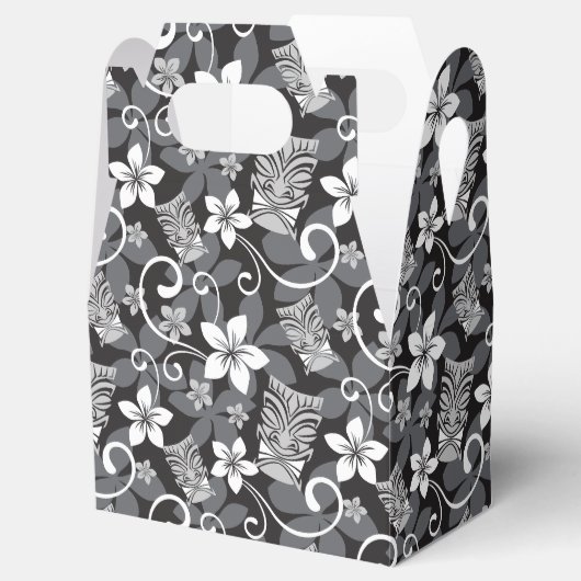 LUAU TIKI PATTERN (CHARCOAL) フェイバーボックス (オープン)
