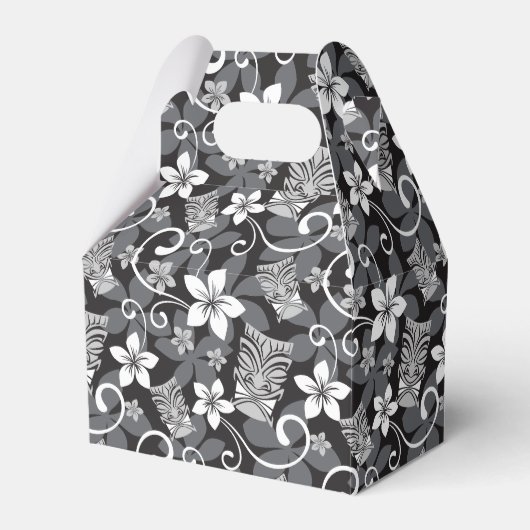 LUAU TIKI PATTERN (CHARCOAL) フェイバーボックス (正面サイド)