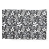 LUAU TIKI PATTERN (CHARCOAL) 枕カバー (裏面-左)