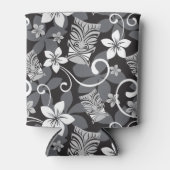 LUAU TIKI PATTERN (CHARCOAL) 缶クーラー (正面)