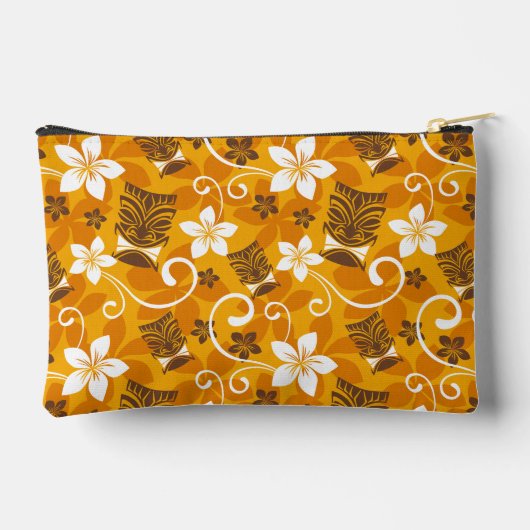 LUAU TIKI PATTERN (ORANGE) アクセサリーポーチ (裏面)