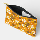 LUAU TIKI PATTERN (ORANGE) アクセサリーポーチ (見開き)