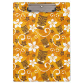 LUAU TIKI PATTERN (ORANGE) クリップボード (正面)