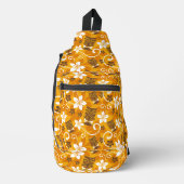 LUAU TIKI PATTERN (ORANGE) スリングバッグ (正面)