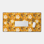 LUAU TIKI PATTERN (ORANGE) デスクマット (キーボード&マウス)
