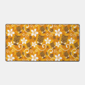 LUAU TIKI PATTERN (ORANGE) デスクマット (正面)
