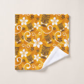 LUAU TIKI PATTERN (ORANGE) バスタオルセット (ウォッシュタオル)