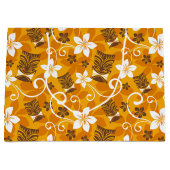 LUAU TIKI PATTERN (ORANGE) ラージペーパーバッグ (正面)