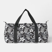LUAU TIKI PATTTERN (CHARCOAL) ダッフルバッグ (正面)