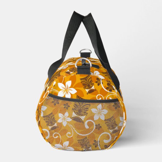 LUAU TIKI PATTTERN (ORANGE) ダッフルバッグ (右)