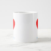 Lub Dubハート音おもしろい心学者 ジャンボコーヒーマグカップ (正面)