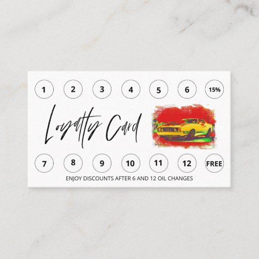 *～* Lube Car Wash QRロゴ特典 ロイヤリティカード (正面)