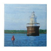Lubec Channel Lighthosue Painting タイル (正面)