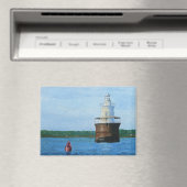 Lubec Channel Lighthosue Painting マグネット (インサイチュ (食洗機))