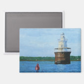 Lubec Channel Lighthosue Painting マグネット (正面/裏面)