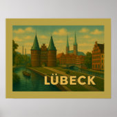 Lübeck Germany City Art ポスター (正面)