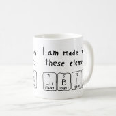 Lubin定期的なテーブル名mug コーヒーマグカップ (正面右)