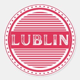 Lublin City Pride Emblem – Polish Identity ラウンドシール