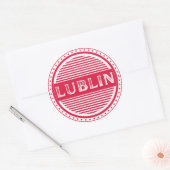 Lublin City Pride Emblem – Polish Identity ラウンドシール (封筒)