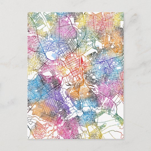 Lubumbashi DR Congo City Map ポストカード (正面)