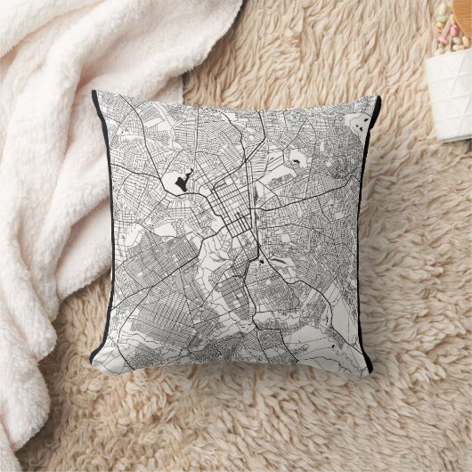 Lubumbashi DR Congo Map クッション (ブランケット)