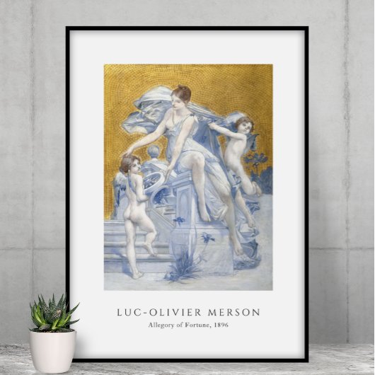 Luc-Olivier Merson – 幸運の寓話(1896) ポスター