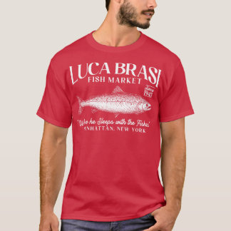 luca brasi魚市場長袖Tシャツ Tシャツ