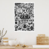 Luca Ionescu "ロゴの履歴" ポスター (キッチン)