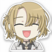Luca Kaneshiro Smiling Chibi Sticker シール (正面)