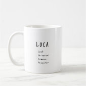 LUCA: Last Universal Common Ancestor Mug コーヒーマグカップ (左)