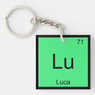 Luca Name化学要素周期表 キーホルダー