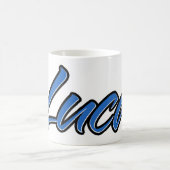 Luca Vorname Name blue Tasse Kaffeetasse コーヒーマグカップ (中央)