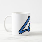 Luca Vorname Name blue Tasse Kaffeetasse コーヒーマグカップ (左)