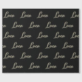Luca Vorname Name edles Geschenkpapier Papier ラッピングペーパー (フラット)
