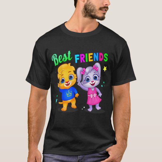 LucasとRuby - 最高の Friends Forever By RV AppStu Tシャツ (正面)