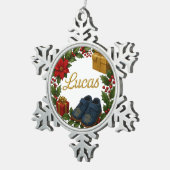 Lucas Baby’s First Christmas Snowflake Ornament スノーフレークピューターオーナメント (右)