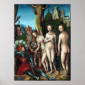 Lucas Cranach the Elder The Judgment of Paris ポスター (正面)