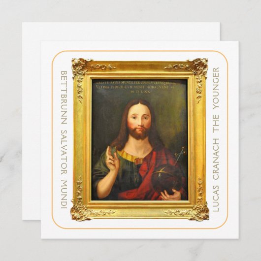 Lucas Cranach the Young Salvator Mundi Hi-Def (正面/裏面)