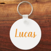 Lucas name Metal ring keychain キーホルダー (正面)